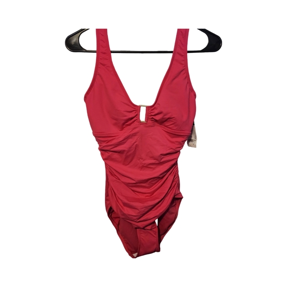 1Lauren Ralph Lauren Women's Pink Swimsuit size 8 - Picture 2 of 9